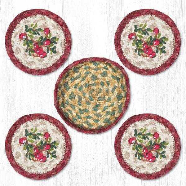 Capitol Importing Co 5 in. Cranberries Coaster Set 29-CB390C